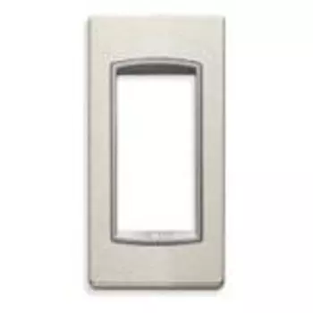 20666.N13 Рамка Eikon Total Look Серебро матовое 1 модуль Vimar