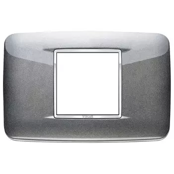 20682.C09 Рамка Eikon Chrome Round Серый металлик 2 модуля Vimar