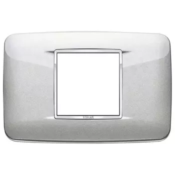 20682.C10 Рамка Eikon Chrome Round Серебряный металлик 2 модуля Vimar