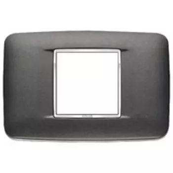 20682.C15 Рамка Eikon Chrome Round Антрацит матовый 2 модуля Vimar