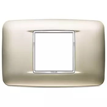 20682.C22 Рамка Eikon Chrome Round Никель сатинированый 2 модуля Vimar