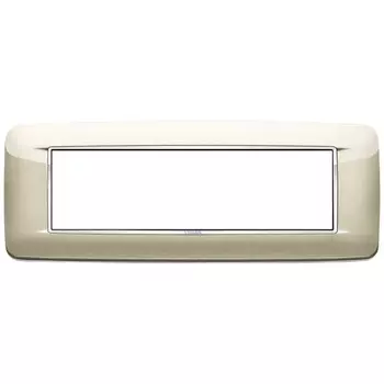 20687.C07 Рамка Eikon Chrome Round Шампань металлик 7 модулей Vimar