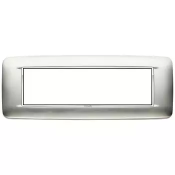 20687.C23 Рамка Eikon Chrome Round Хром сатинированый 7 модулей Vimar