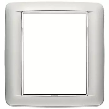 20698.C13 Рамка Eikon Chrome Round Серебро матовое 8 модулей Vimar