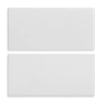 20844.B 2 половинки двухмодульной клавиши без диффузора подсветки, без символов, белые Vimar Eikon