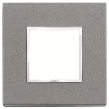 21642.53 Рамка Eikon Evo Серый кварц 2 модуля Vimar