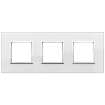 21644.70 Рамка Eikon Evo белый бриллиант 6 модулей Vimar