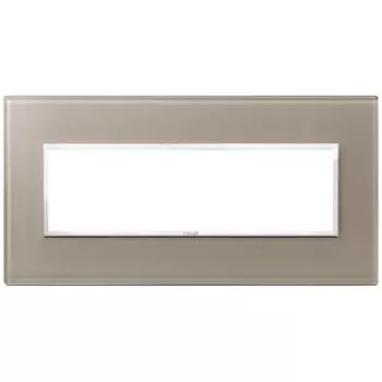 21657.74 Рамка Eikon Evo Коричневый опал 7 модулей Vimar