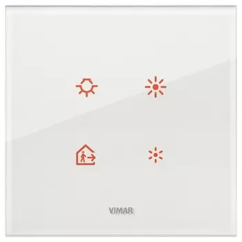 21662.70 Накладка eikon tactil для 2 модулей, белый бриллиант Vimar Eikon Tactil