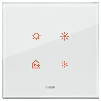 21662.71 Накладка eikon tactil для 2 модулей, аква Vimar Eikon Tactil