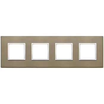 21669.05 Рамка Eikon Evo Темная бронза 8 модулей Vimar