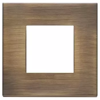 22642.87 Рамка Eikon EXE Античная бронза сатиновая 2-модульная Vimar