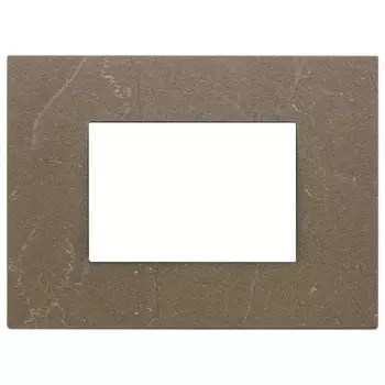 22653.52 Рамка Eikon EXE Коричневый кофе 3-модульная Vimar