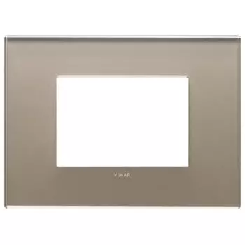 22653.77 Рамка Eikon EXE Коричневый опал 3-модульная Vimar