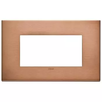 22654.86 Рамка Eikon EXE Медь сатиновая 4-модульная Vimar