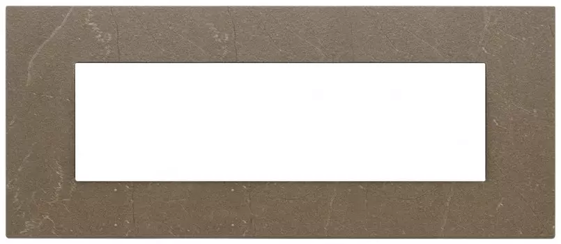 22657.52 Рамка Eikon EXE Коричневый кофе 7-модульная Vimar