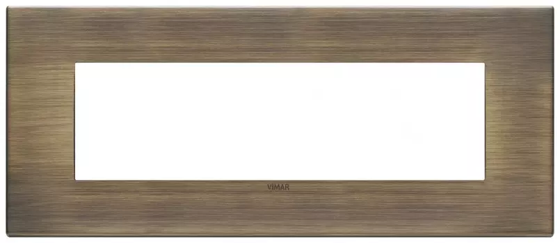 22657.87 Рамка Eikon EXE Античная бронза сатиновая 7-модульная Vimar