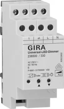 236500 Универсальный светодиодный диммер REG System 3000 Белый Gira