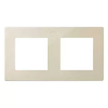 2400620-034 Рамка на 2 поста, шампань Simon 24