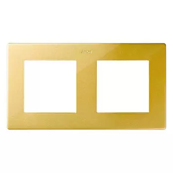 2400620-066 Рамка на 2 поста, золото Simon 24