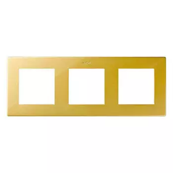 2400630-066 Рамка на 3 поста, золото Simon 24