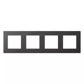 2400640-038 Рамка на 4 поста, графит Simon 24