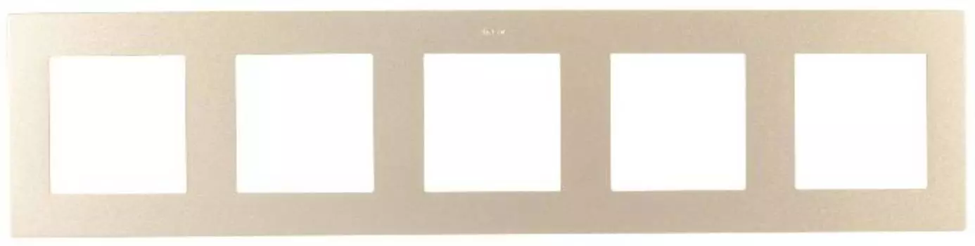 2400650-034 Рамка на 5 постов, шампань Simon 24