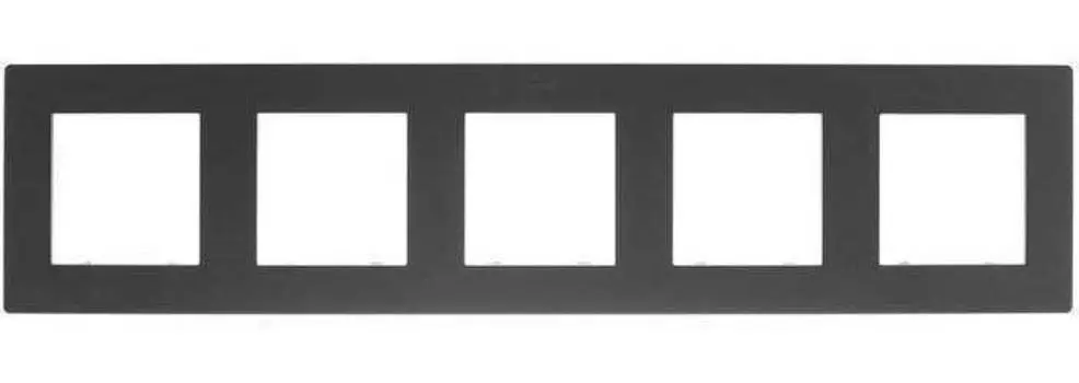 2400650-038 Рамка на 5 постов, графит Simon 24