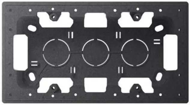 2400752-038 Монтаж короб для накл монт на 2 модуля, графит Simon 24