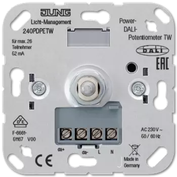 240PDPETW Потенциометр DALI с источником питания «tunable white» Jung