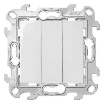 2450391-030 Трехклавишный выключатель, бел Simon 24
