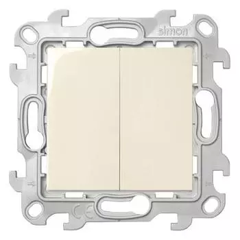 2450398-031 Двухклавишный выключатель, сл кость Simon 24