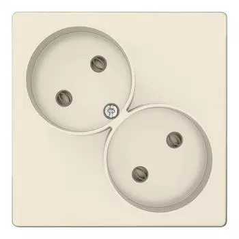 2450457-031 Розекта 2х2К без защ штор, сл кость Simon 24