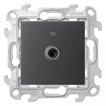2450477-038 ТВ розетка одиночная, графит Simon 24