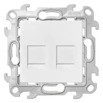 2450593-030 Розетка 2хRJ45 кат 5е UTP, бел Simon 24