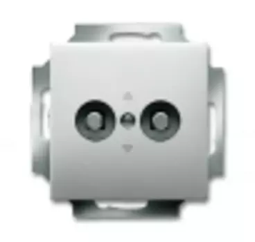 2495-0-0090 (2095 UC-866), Розетка двойнай для выравнивания потенциалов, серия pur/сталь, ABB