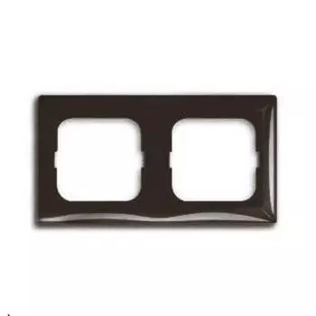 2512-95-507 Рамка Basic 55 Chateau-black 2-постовая ABB