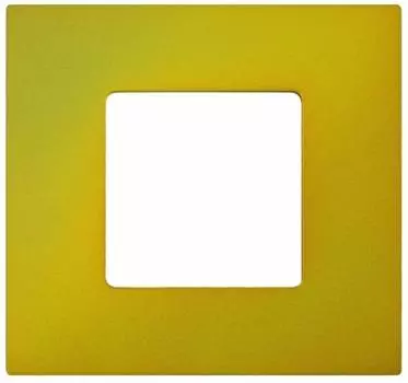 2700617-081 Накладка декоративная на рамку базовую, 1 пост, Simon 27 Play, Arctic, жёлтый