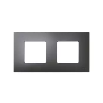 2700627-041 Накладка декоративная на рамку базовую, 2 поста, Simon 27 Play, Arctic, титан