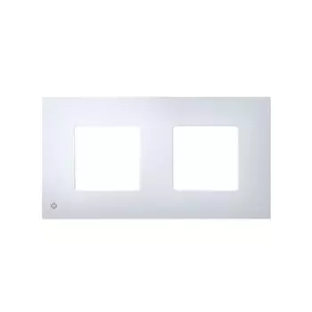 2700627-060 Накладка декоративная на рамку базовую, 2 поста, антибактериальная функция, Simon 27 Play, белый