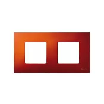 2700627-082 Накладка декоративная на рамку базовую, 2 поста, Simon 27 Play, Arctic, оранжевый