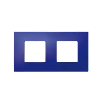 2700627-083 Накладка декоративная на рамку базовую, 2 поста, Simon 27 Play, Arctic, синий
