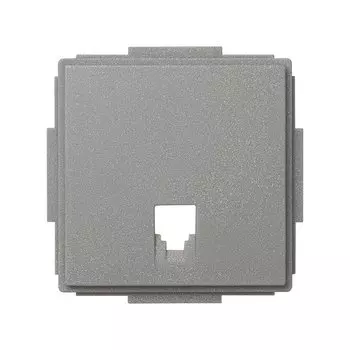 2705062-063 Накладка на розетку телефонную (механизм Simon 27), IP44, IK07, Scudo, серый