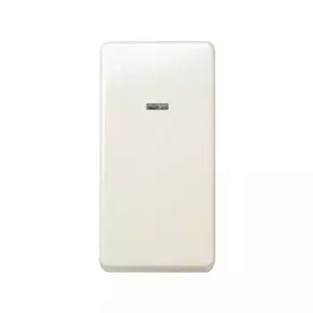 27102-61 Выключатель однополюсный с контрольной подсветкой, 10А 250В, узкий модуль, Simon 27, слоновая кость