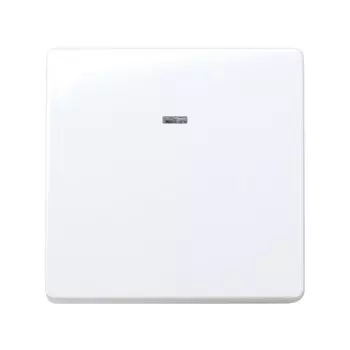 27104-65 Выключатель однополюсный с подсветкой, 10А 250В, широкий модуль, Simon 27, белый