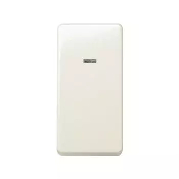 27134-61 Выключатель двухполюсный с контрольной подсветкой, 16А 250В, узкий модуль, Simon 27, слоновая кость