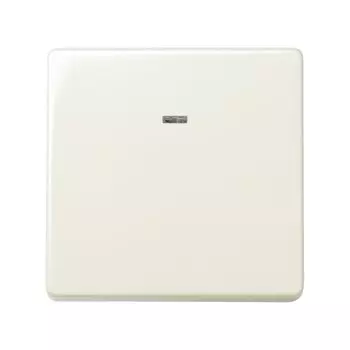 27134-62 Выключатель двухполюсный с контрольной подсветкой, 16А 250В, широкий модуль, Simon 27, слоновая кость