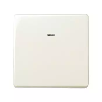 27204-62 Выключатель одноклавишный проходной с подсветкой, 10А 250В, широкий модуль, Simon 27, слоновая кость