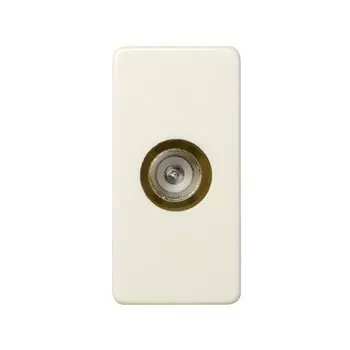 27475-31 Розетка TV одиночная, под пайку, узкий модуль, Simon 27, слоновая кость