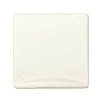 27490-32 Розетка двухполюсная с заземлением с откидной крышкой, IP40, с защитными шторками, широкий модуль, S